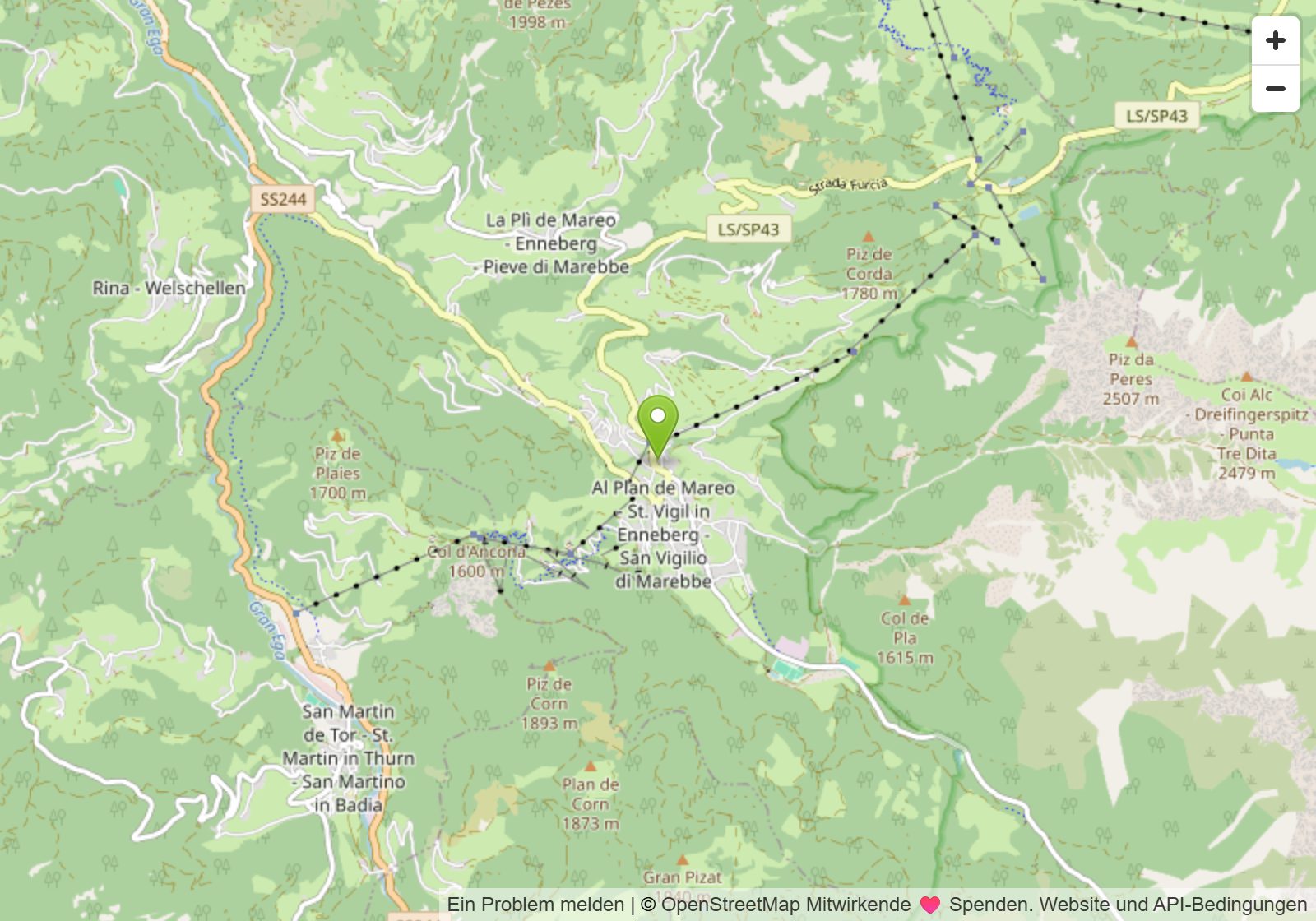 Karte ALP Residence Pelegrin