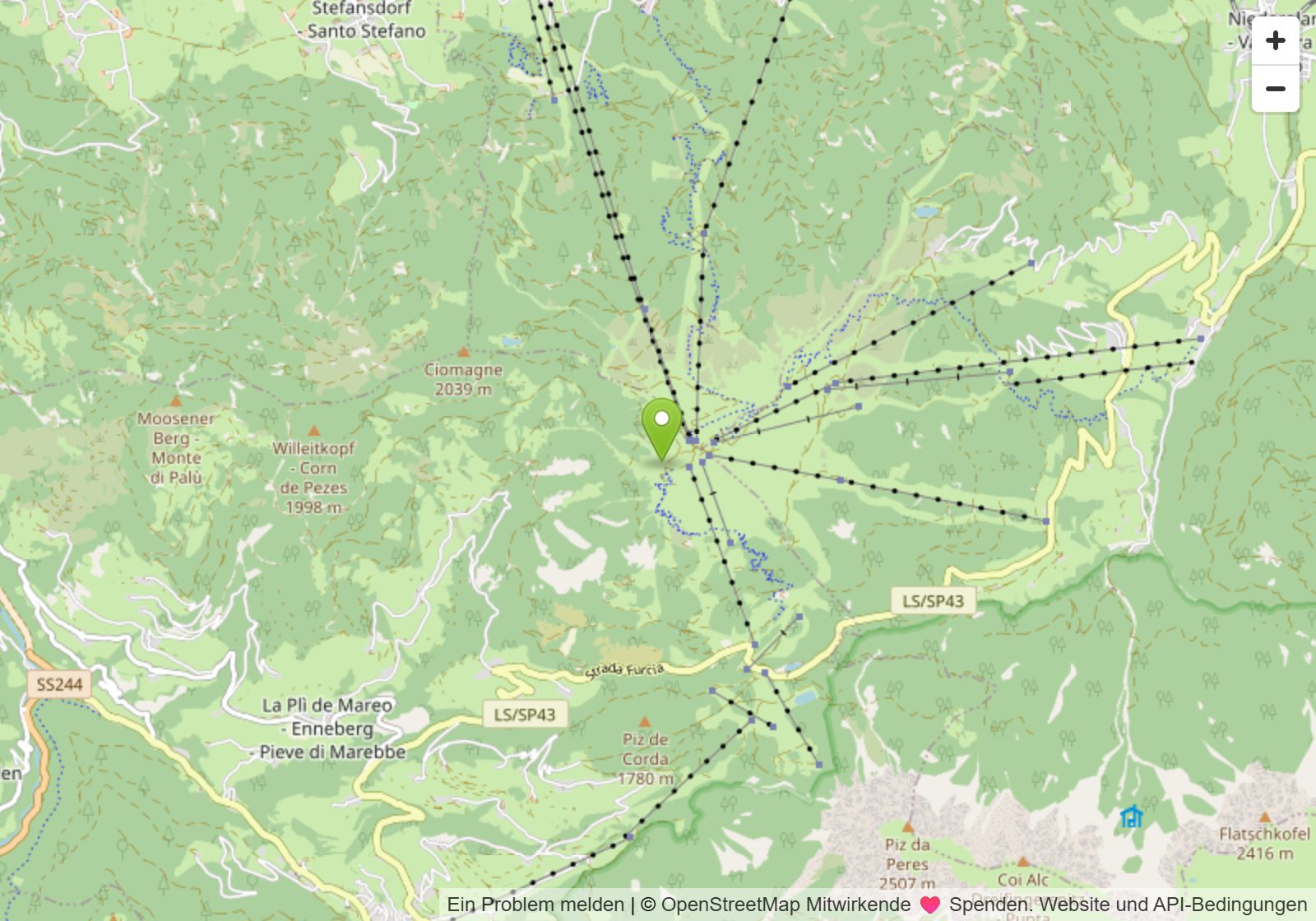 Karte Kronplatz