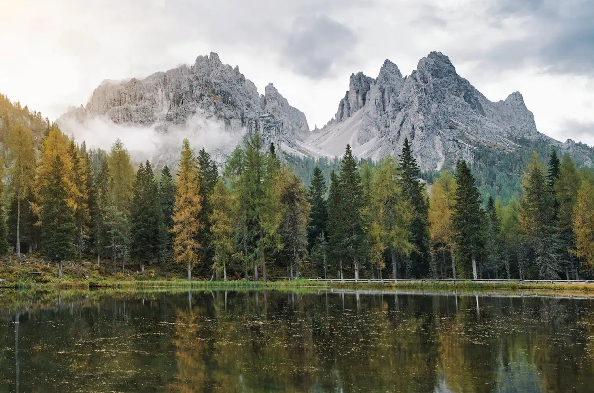 Lago Antorno mit der Cadini-Gruppe