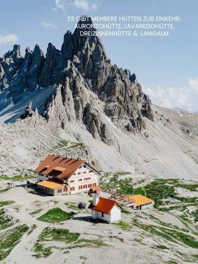 Hütte zur Einkehr bei den Drei Zinnen