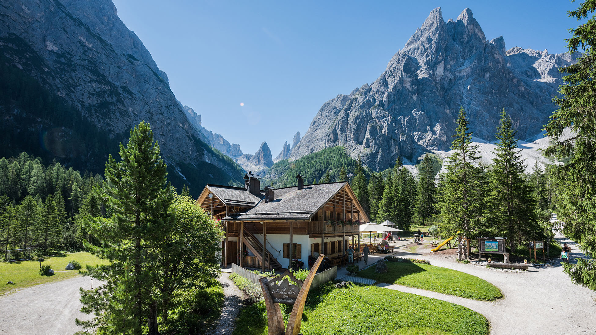 Talschluss im Fischleintal mit den Sextner Dolomiten