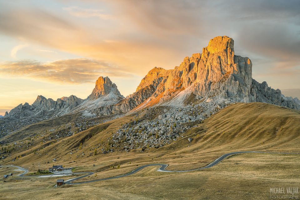 Alpenglühen am Passo di Giau
