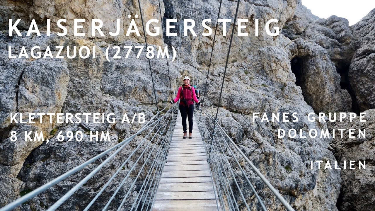 Video: Kaiserjägersteig am Lagazuoi