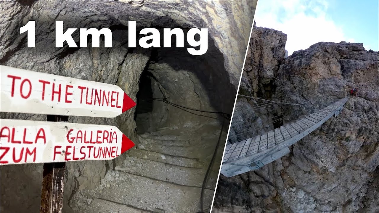 Video: Kleiner Lagazuoi, Kaiserjägersteig und Felstunnel