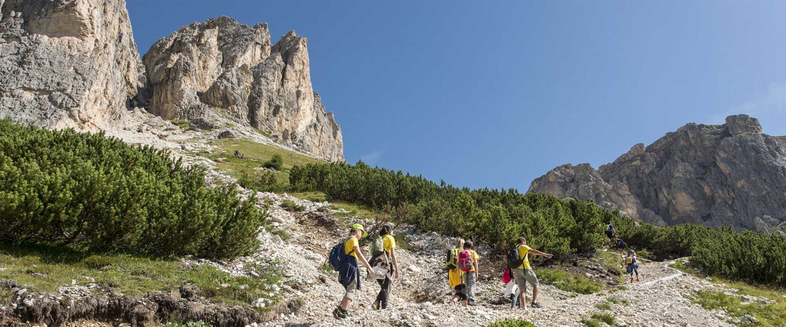 Wanderweg an der Dolomitenfront am Lagazuoi