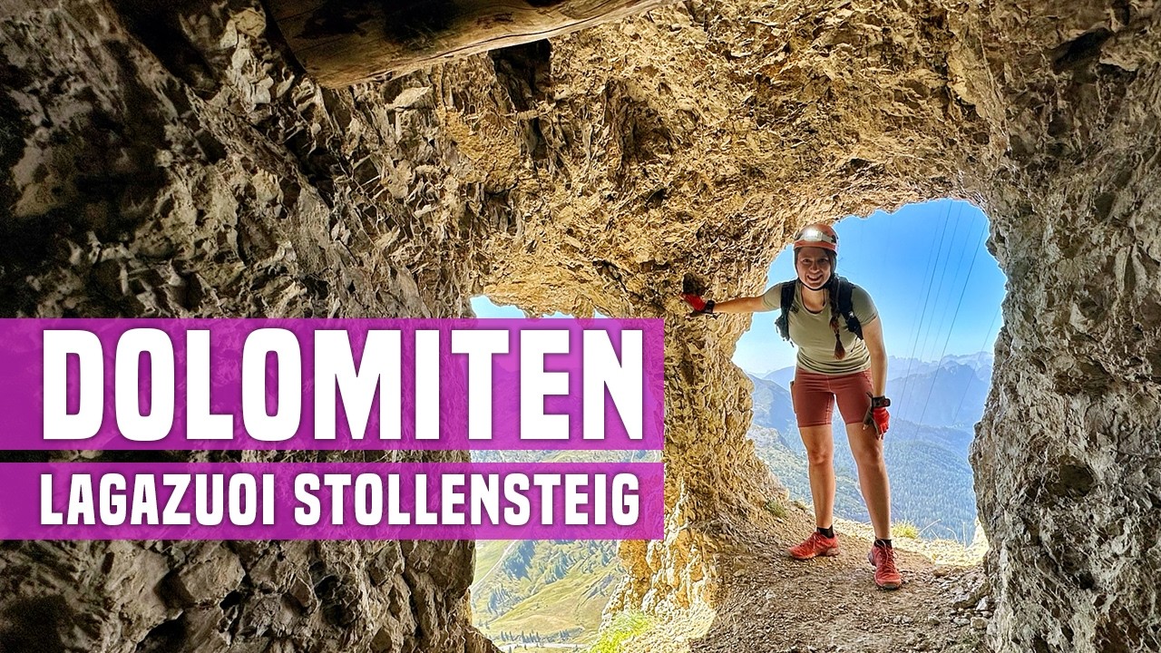 Video: der berühmte Lagazuoi-Stollensteig in den Dolomiten