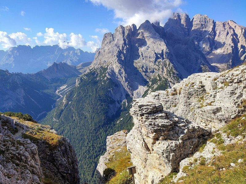 Monte Piana mit Blick auf den Monte Cristallo