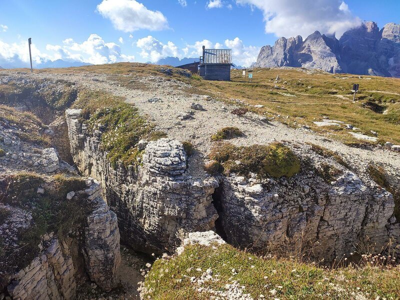 Schützengraben am Monte Piana
