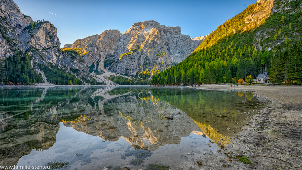 Pragser Wildsee in den Dolomiten