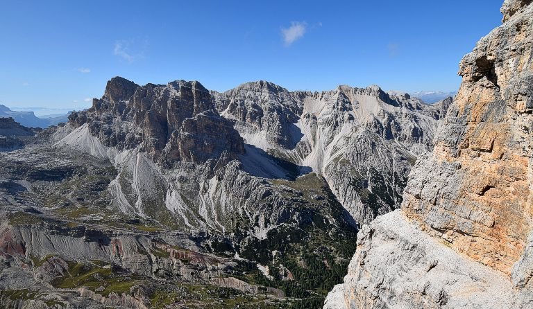 Dolomiten-Panorama von der Tofana-di-Rozes-Umrundung