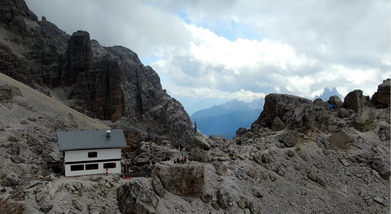 Rifugio Giussani unter der Tofana di Rozes