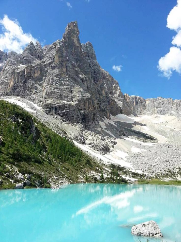 Lago di Sorapis mit dem Dito di Dio