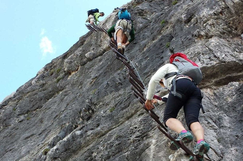 Eisensprossen der Scala del Menighel